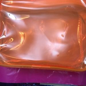Beauty brands Orange collapsible cosmetics bag NEW